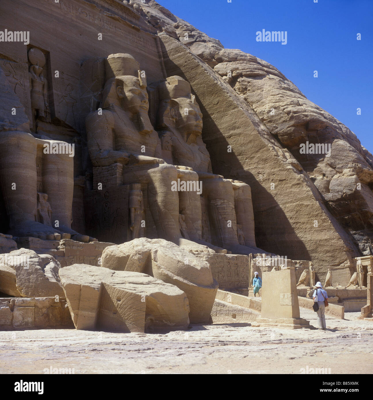 Temple of Rameses II - one of the two massive rock temples an ...