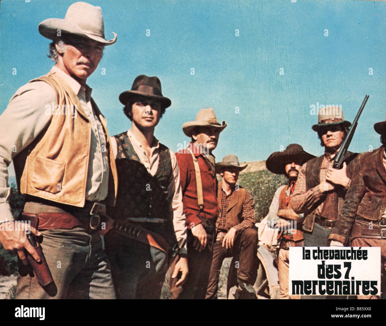 The Magnificent Seven Ride!  Year : 1972 - USA Lee Van Cleef, Pedro Armendáriz Jr., William Lucking, Michael Callan, James Sikking, Ed Lauter  Director : George McCowan Stock Photo