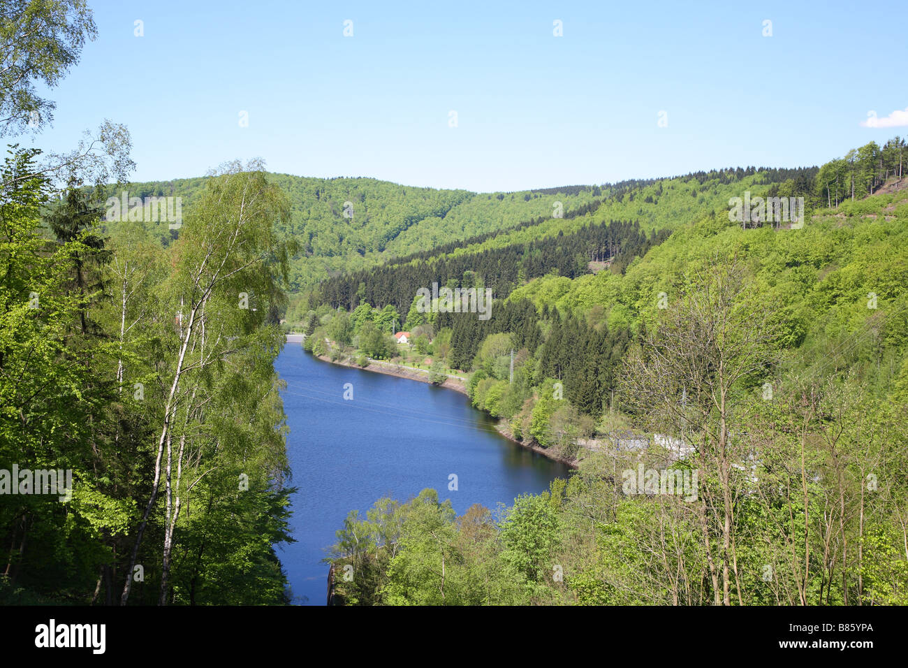 Odertalsperre Harz Nationalpark National Park Landkreis Osterode Stock Photo