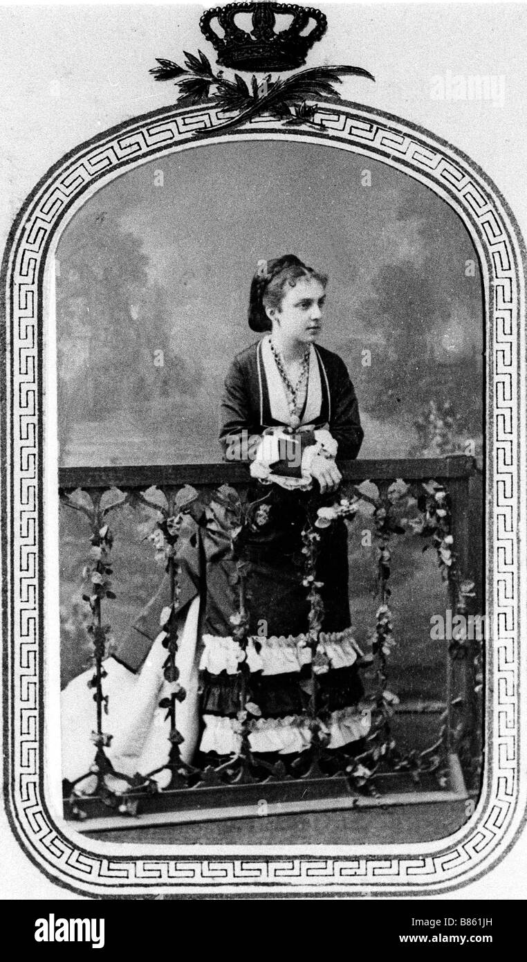Maria de las Mercedes of Orleans-Bourbon, Infanta of Spain Stock Photo