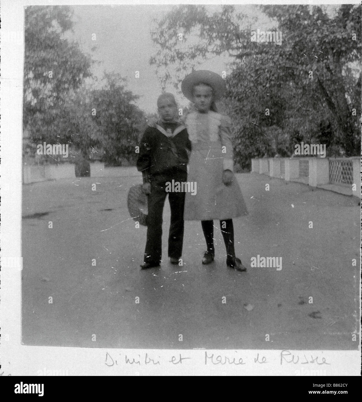 Dmitri and Maria of Russia, as children Stock Photo