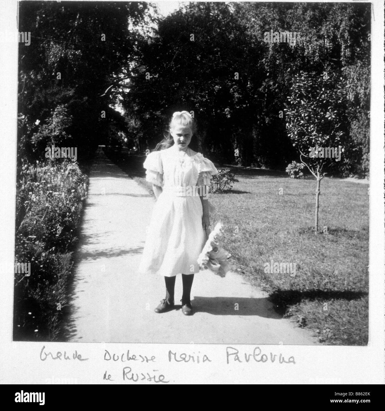 Grand Duchess Maria Pavlovna of Russia, as a child Stock Photo