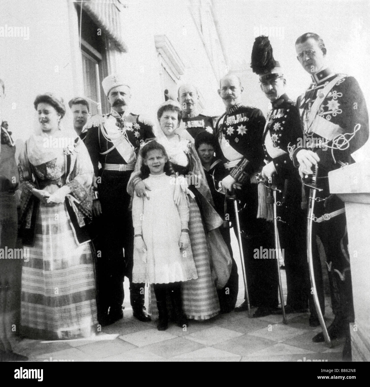The Greek royal family Stock Photo Alamy