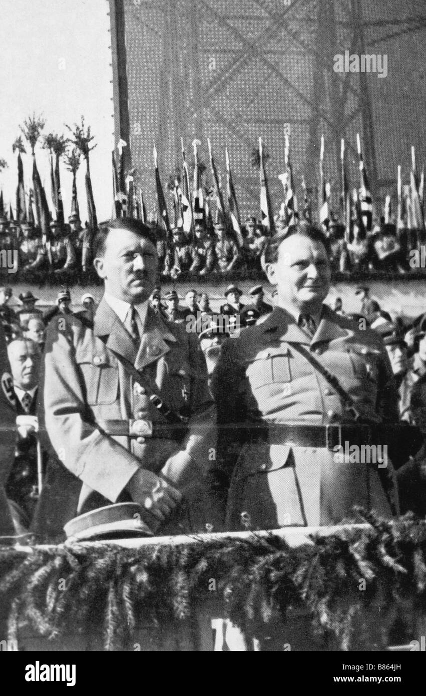 Hitler at the Tempelhofer Feld (May 1st, 1934) Stock Photo