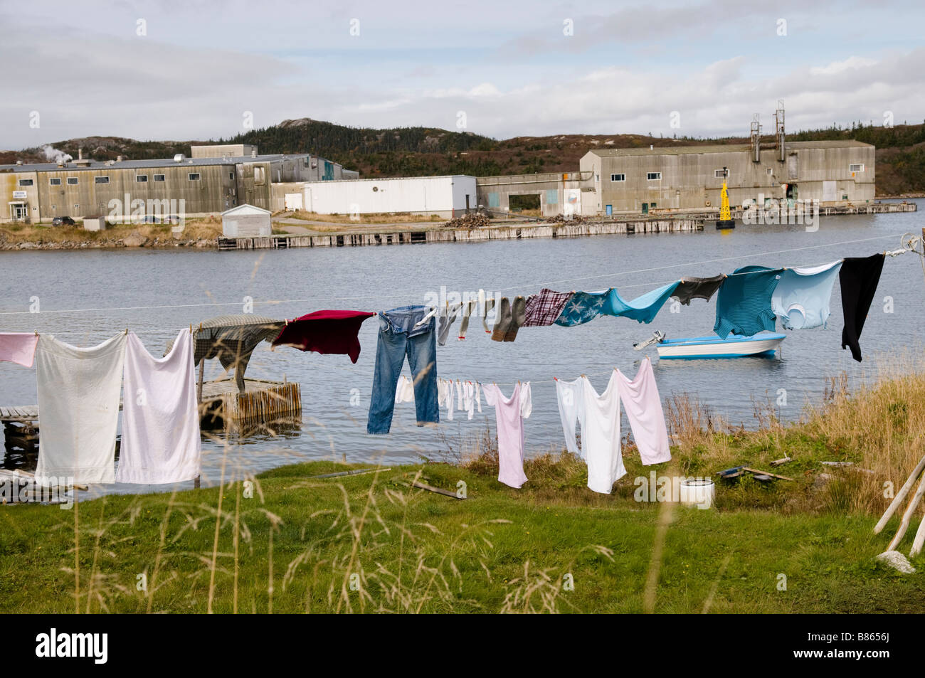 The fish meal processing plant in Burgeo, Newfoundland Stock Photo Alamy