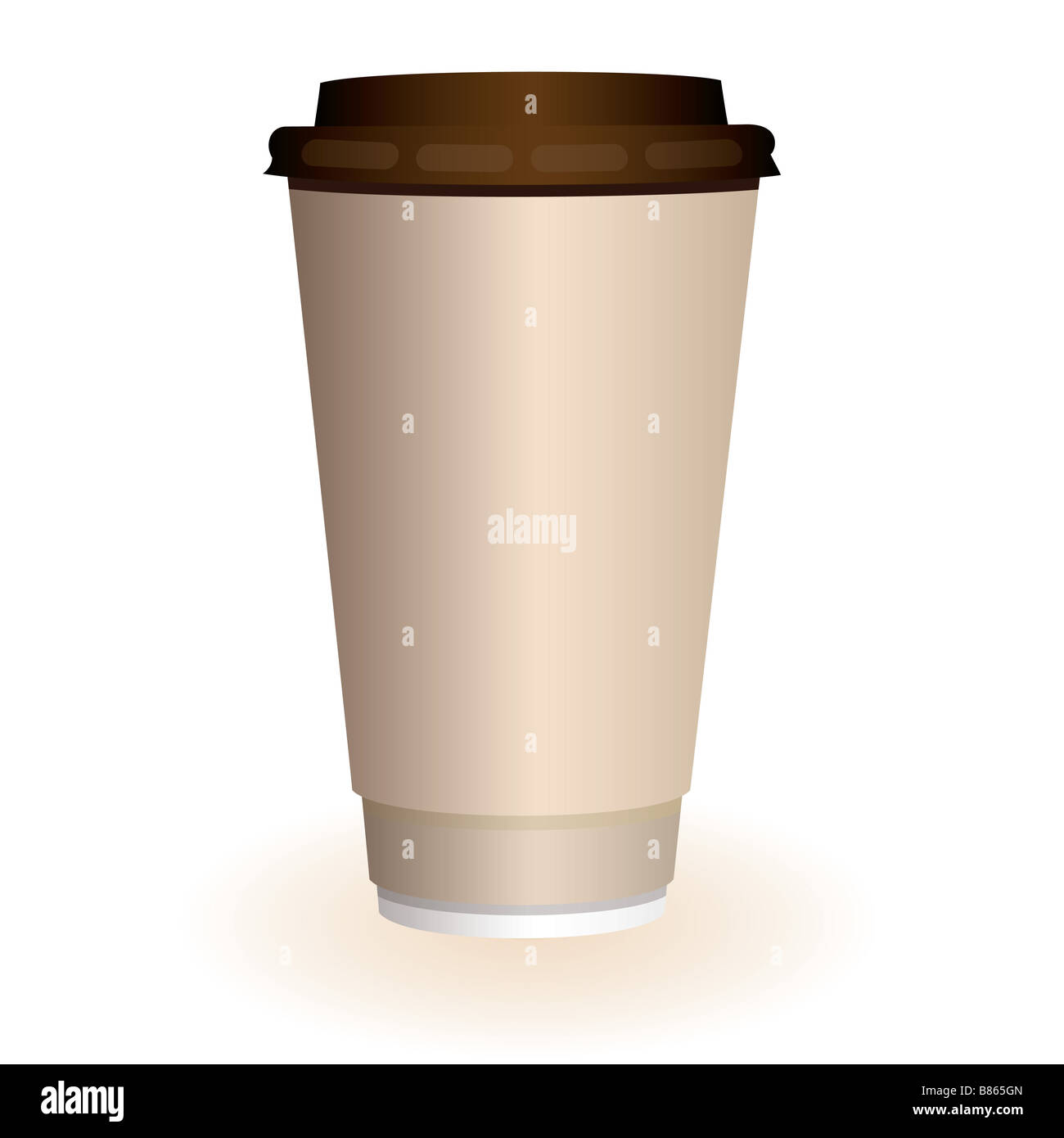 Large brown hot coffee or tea disposable paper cup Stock Photo - Alamy
