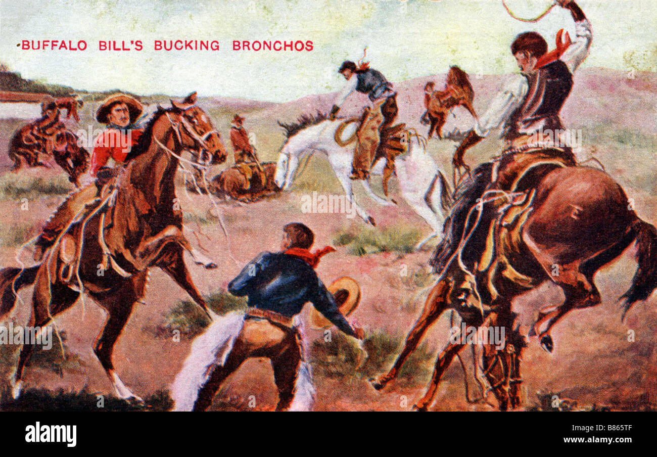 Wild west show postcard hi-res stock photography and images - Alamy