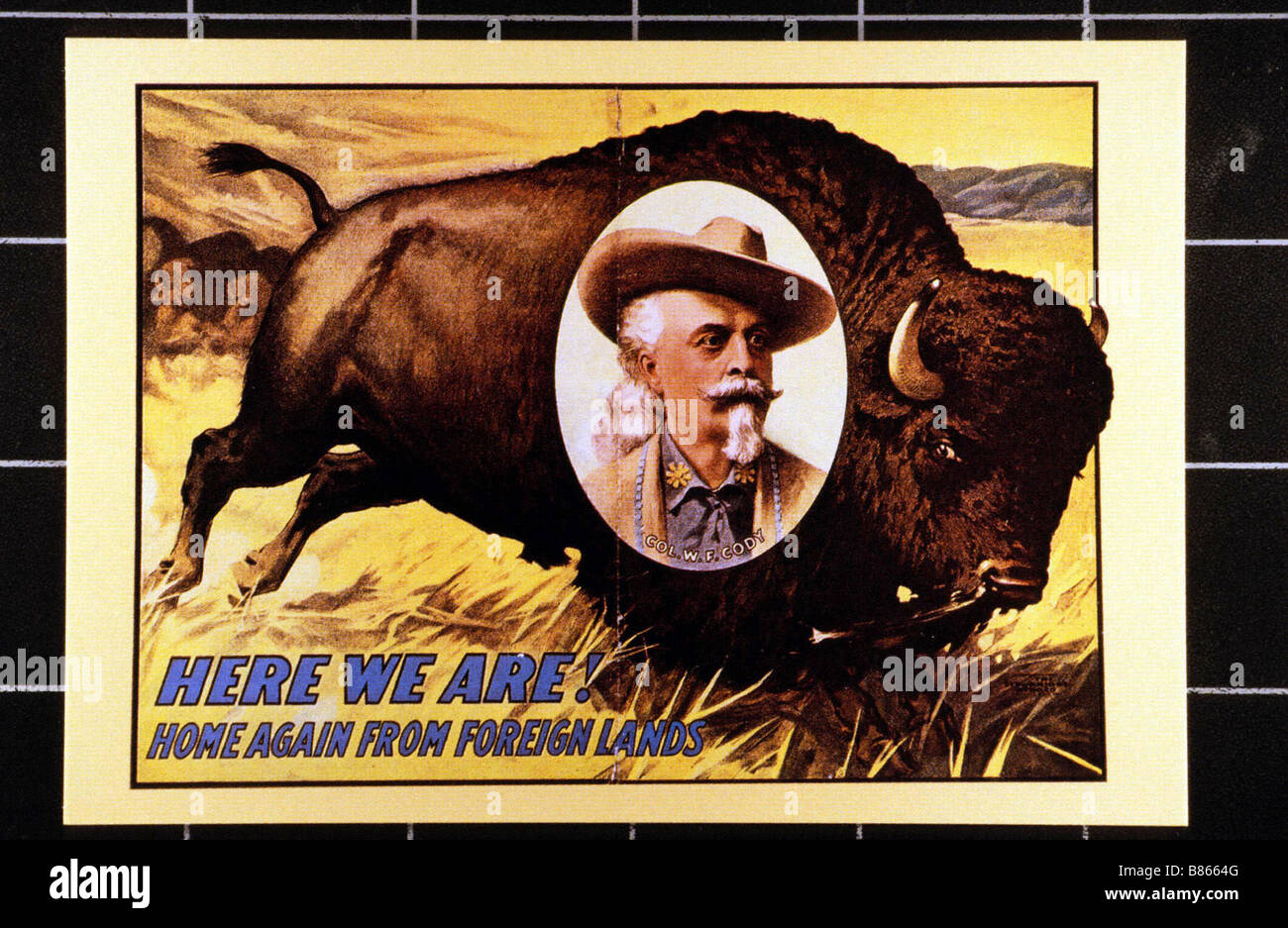 Buffalo bill wild west show poster hi-res stock photography and images ...