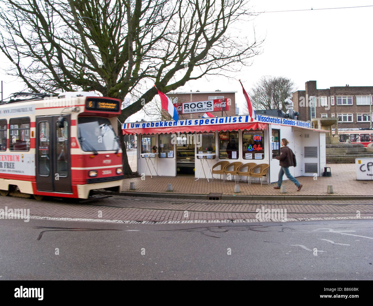 Street cafe, The Hague, Netherlands Stock Photo - Alamy