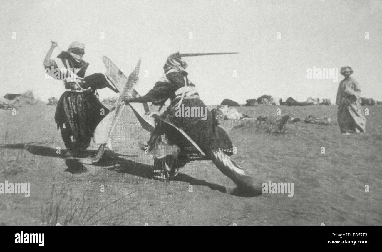 Tuareg fight Stock Photo