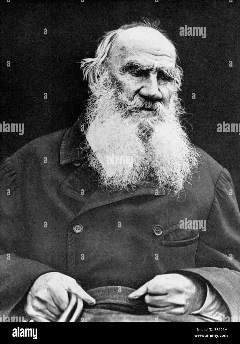 Portrait of Leon Tolstoi in 1909 Stock Photo Alamy