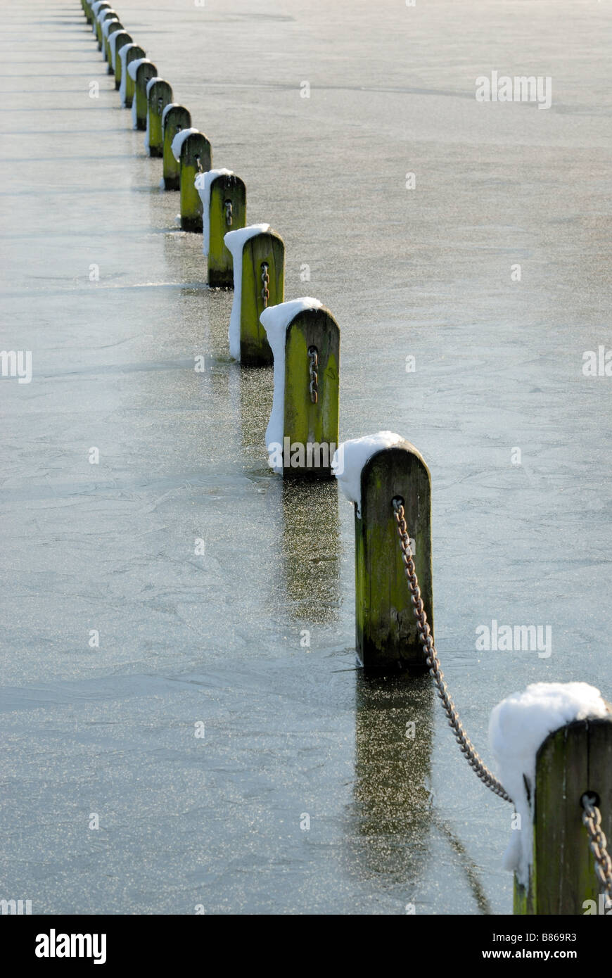 Frozen lake Stock Photo