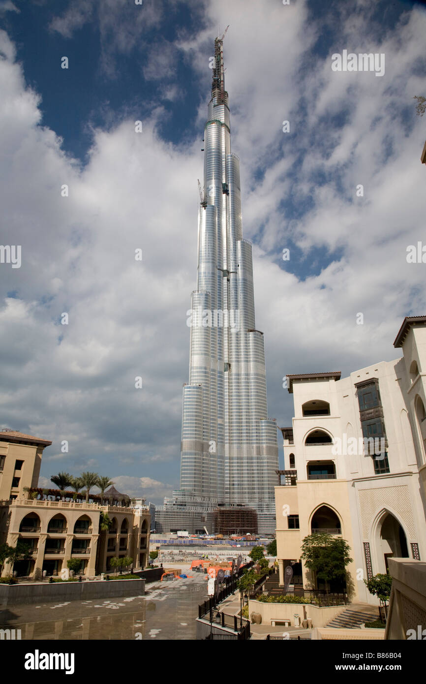 Burj Khalifa Dubai UAE Worlds Tallest Building Stock Photo