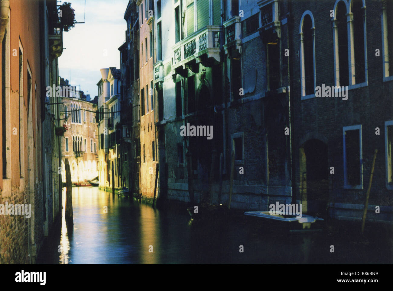 The Canal dei Santi Apostoli in Venice. Stock Photo