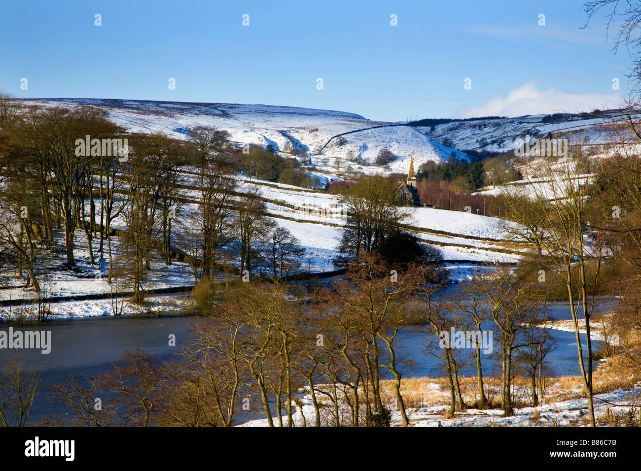 St Andrews Church Blubberhouses and Fewston Reservoir North Yorkshire