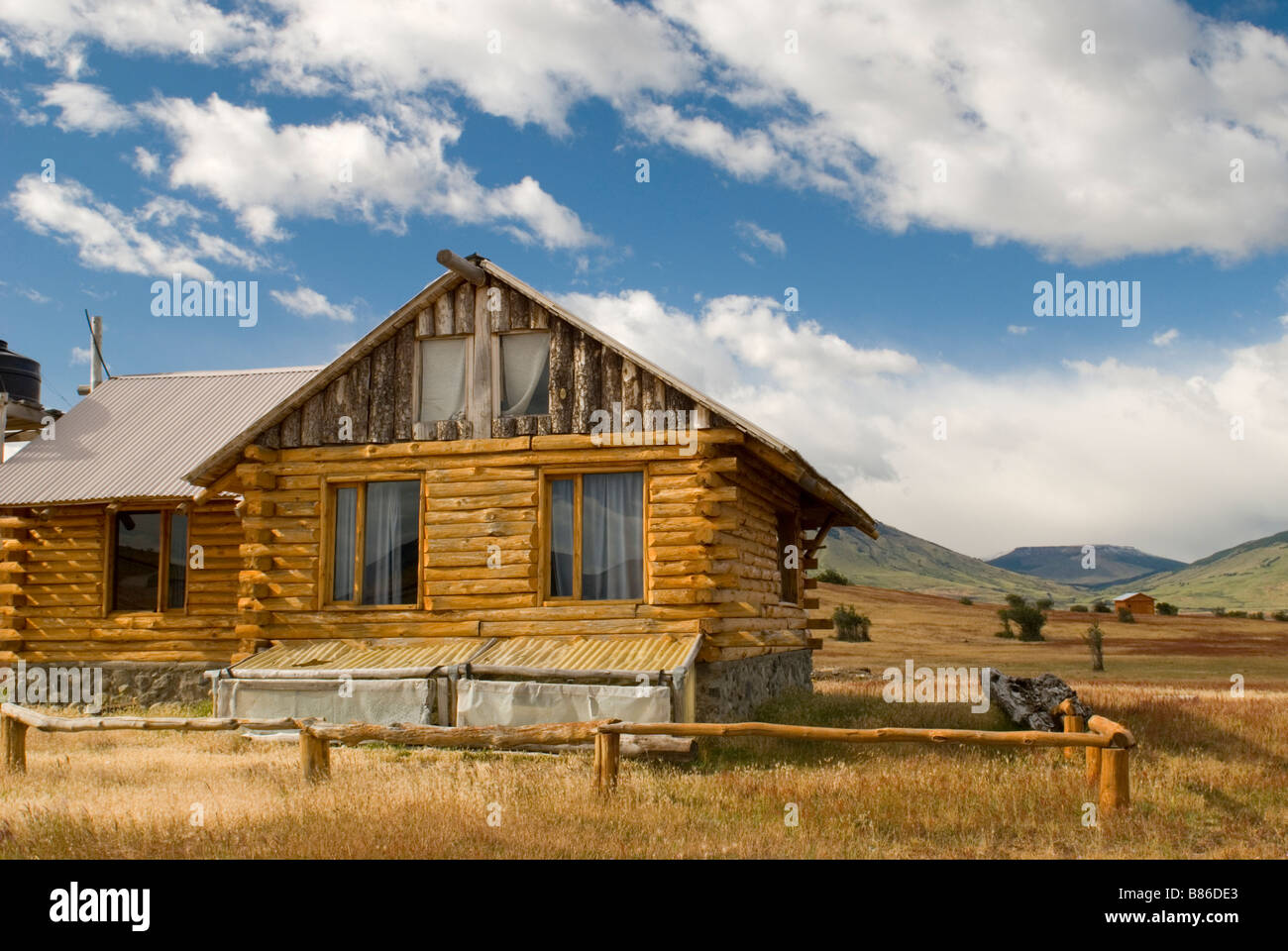 Gaucho's Hut in Parque Nacional Los Glaciares, Argentina Stock Photo