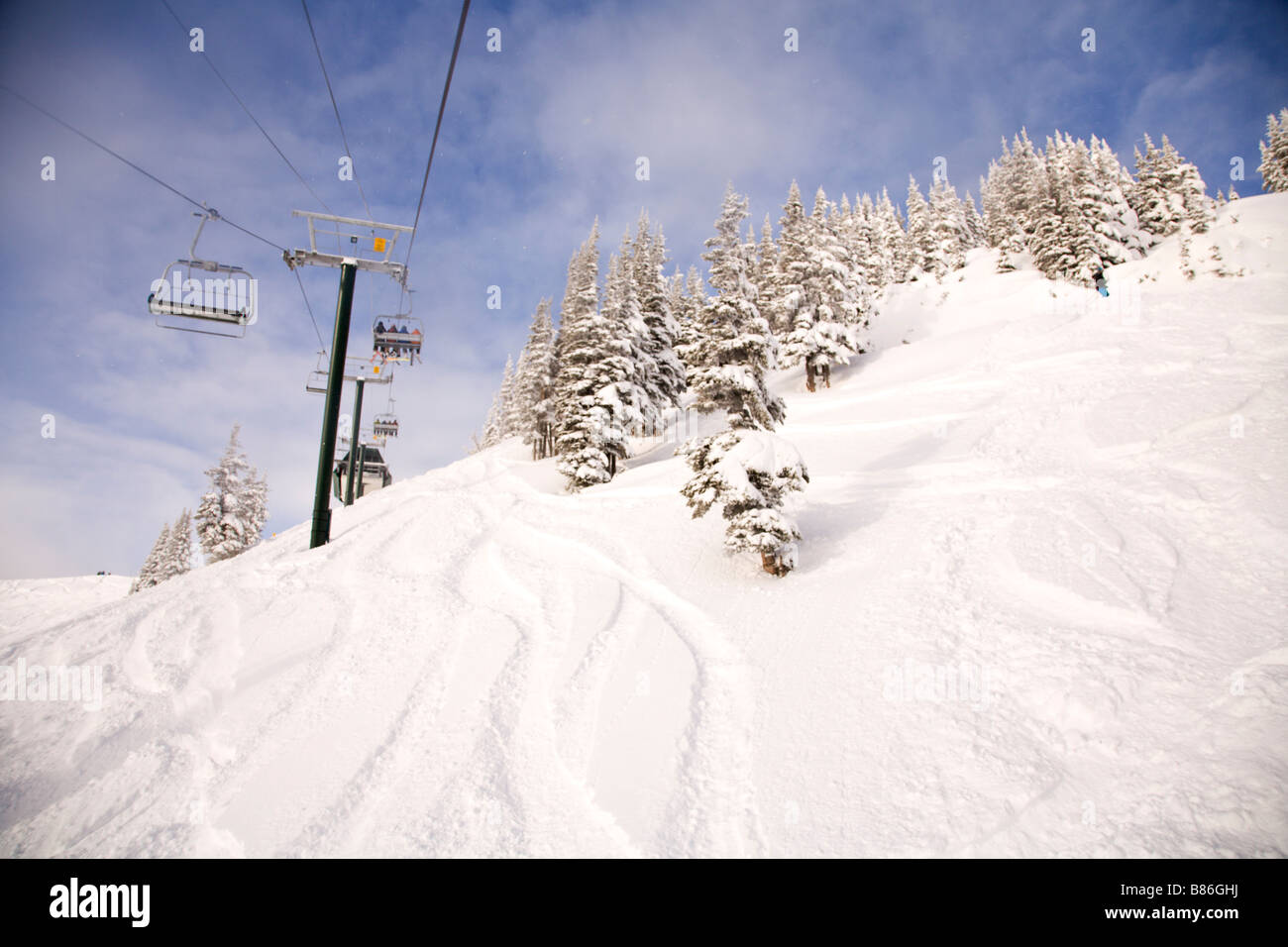 Chairlift at Crystal Mountain Ski Resort, Mount Rainier National Park