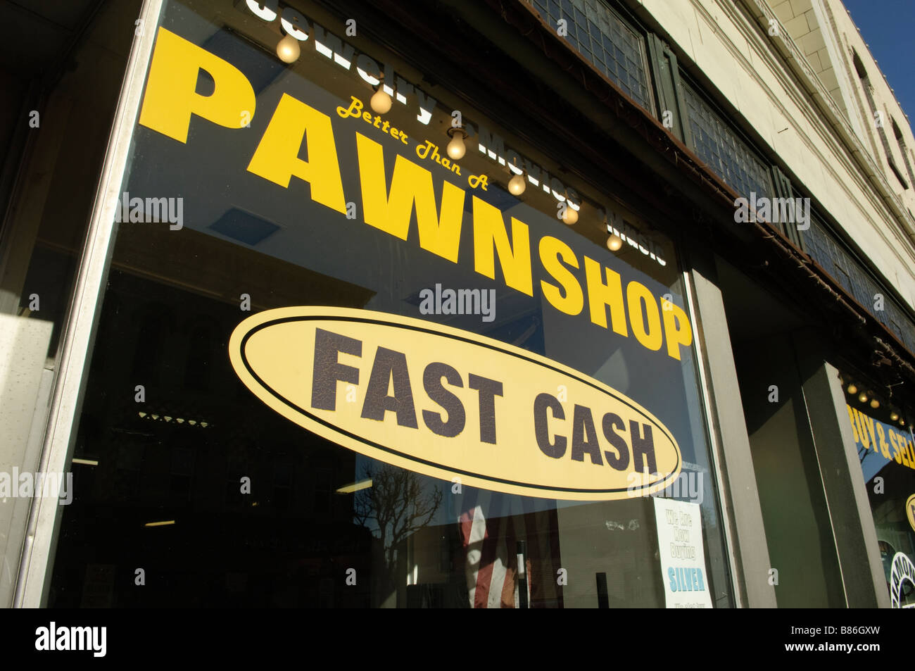 Pawn Shop in Ionia Michigan USA Stock Photo