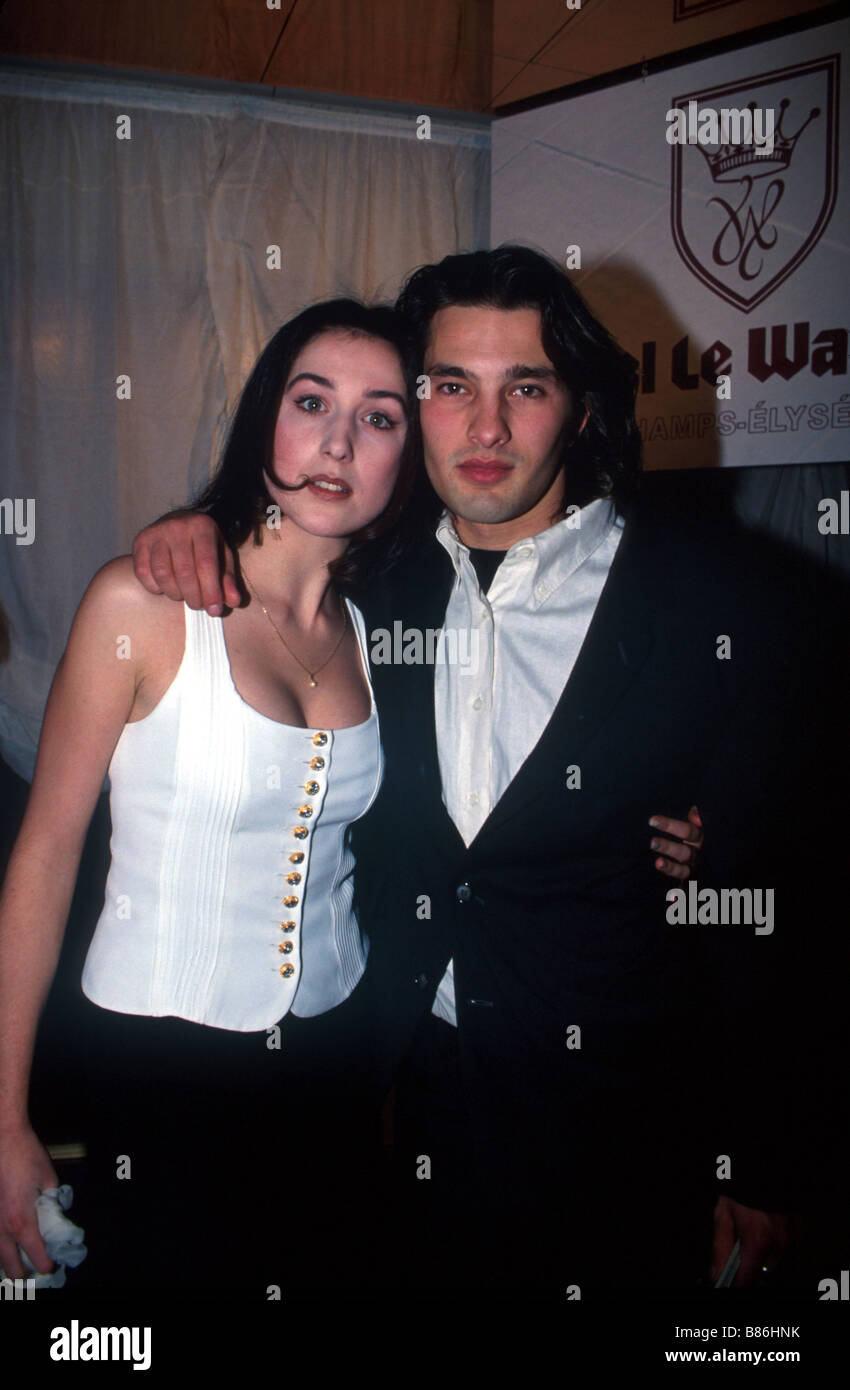 Elsa Zylberstein and Olivier Martinez  who won the  Jean Gabin price in 1993 Stock Photo