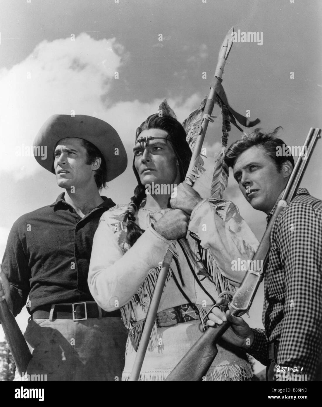 Yellowstone Kelly  Year : 1959 - USA Clint Walker , John Russell, Edd Byrnes  Director: Gordon Douglas Stock Photo