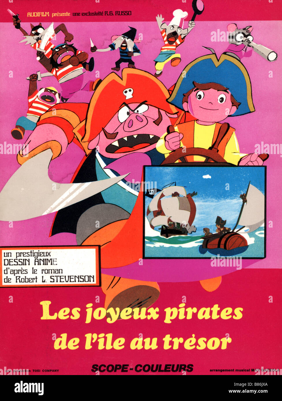 Les Joyeux Pirates De L Ile Au Tresor Dobutsu Takarajima Annee Stock Photo Alamy