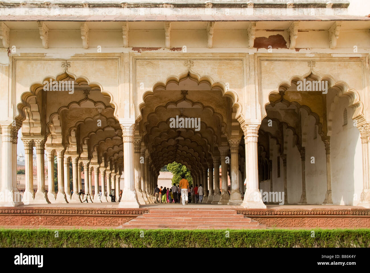 Diwan i Aam Audience Hall Red Fort of Agra Stock Photo Alamy
