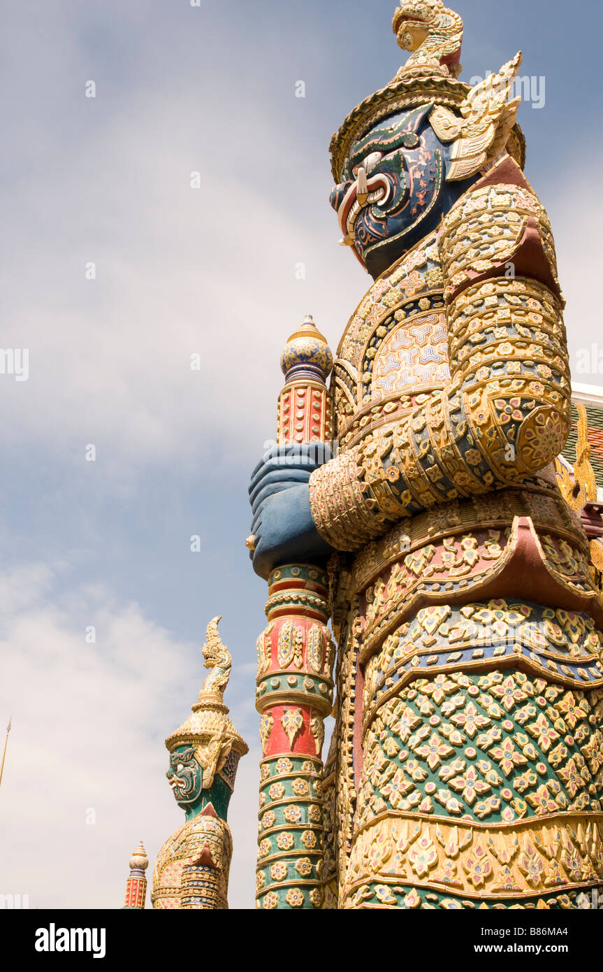 Statue at Grand Palace Thailand Stock Photo