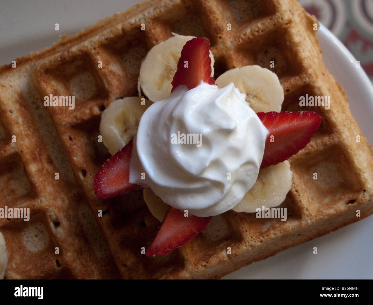 a delicious Mexican version of the Belgian (American) waffle made in a