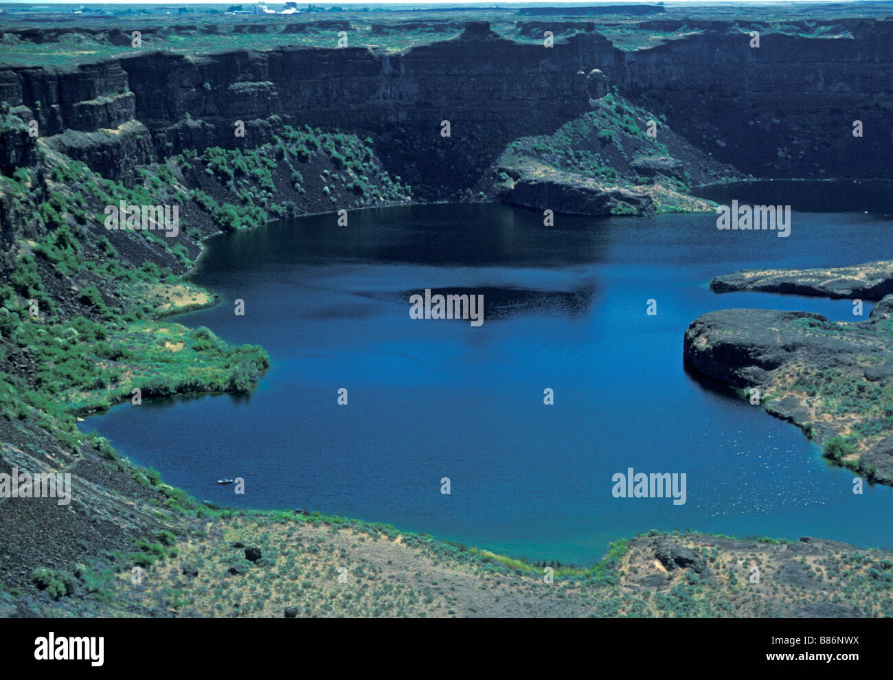 Dry Falls at Grand Coulee Washington Stock Photo Alamy