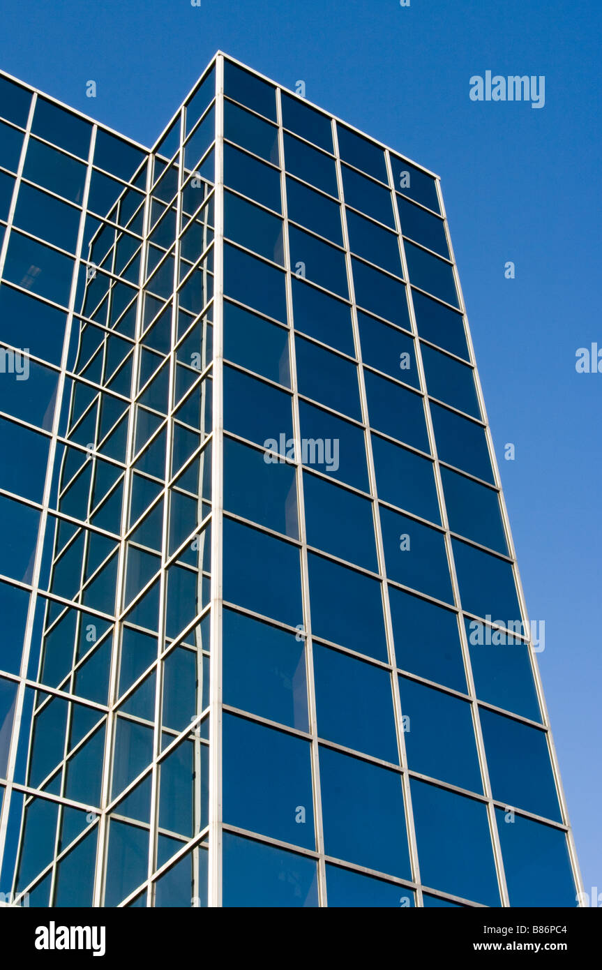 Glass Window Windows fronted office block Building Tower Offices