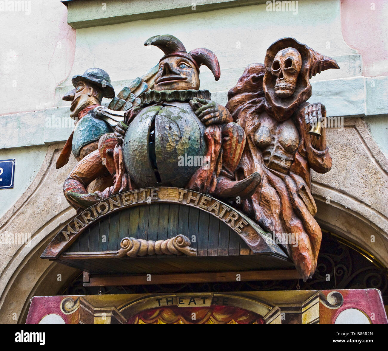 puppetry Theater Prague Stock Photo