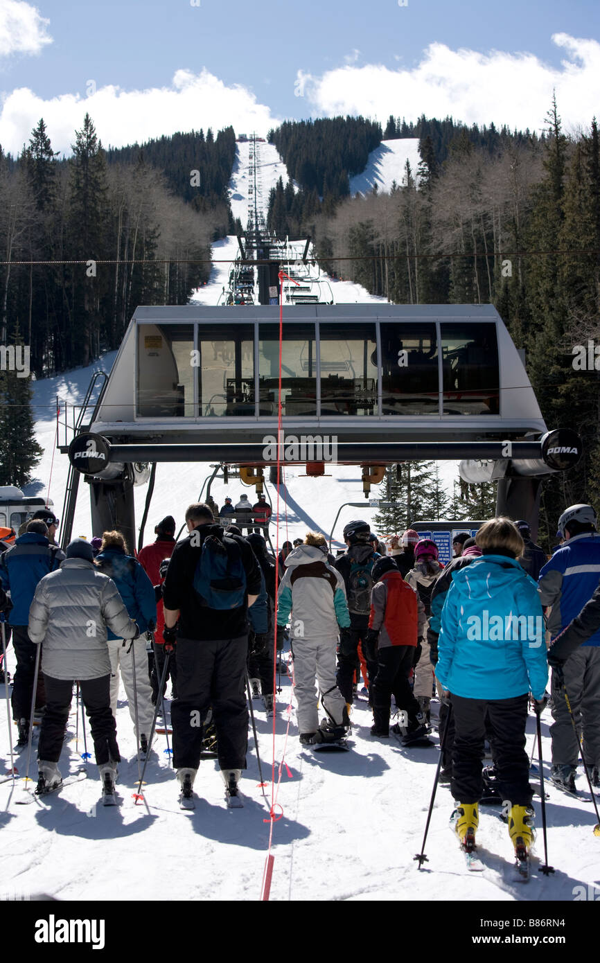Ski Santa Fe Ski Resort, New Mexico USA Stock Photo Alamy