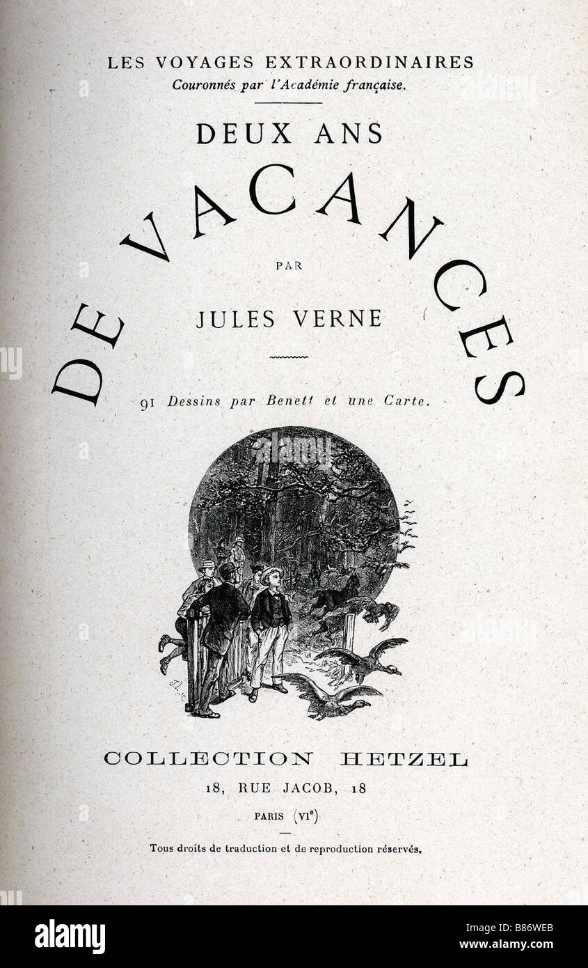    Jules Verne Two Years Holiday Flyleaf B86WEB 