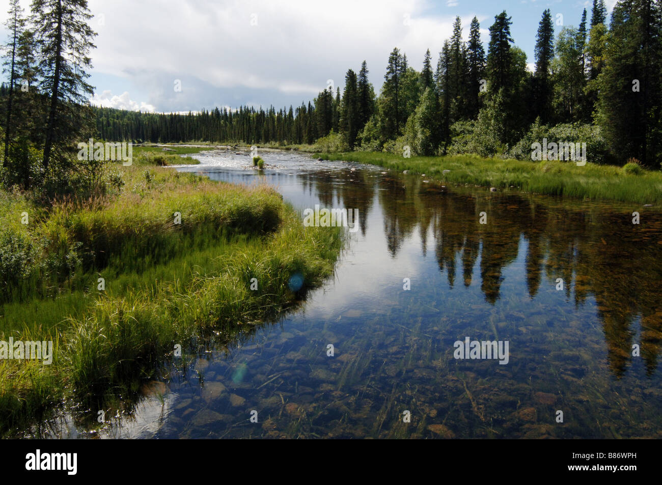Byers Creek Alaska Stock Photo Alamy