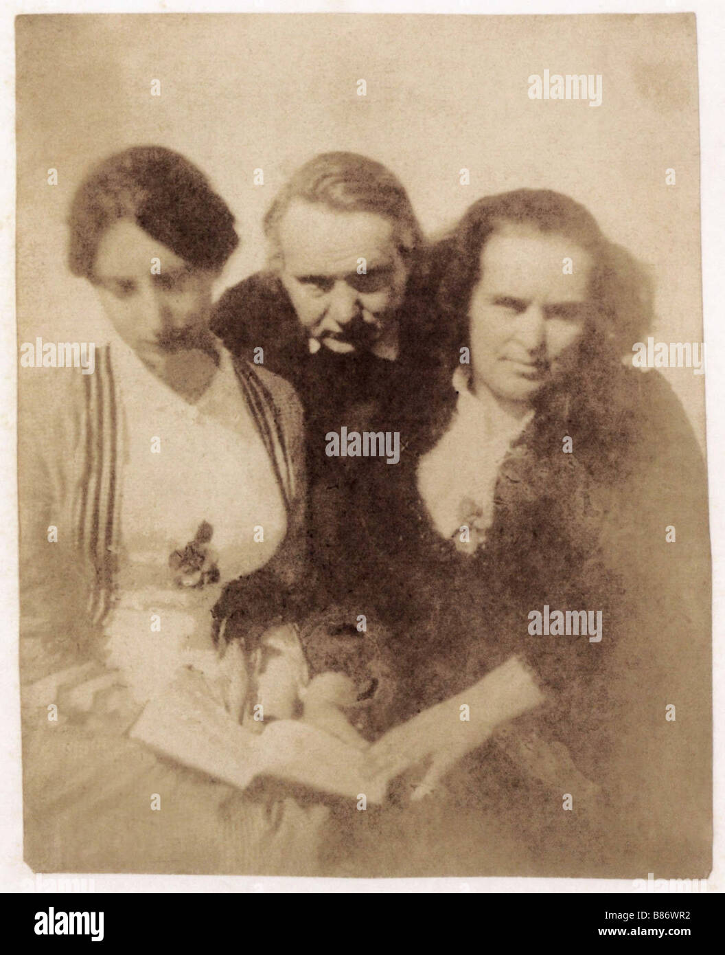 Victor Hugo's family Stock Photo