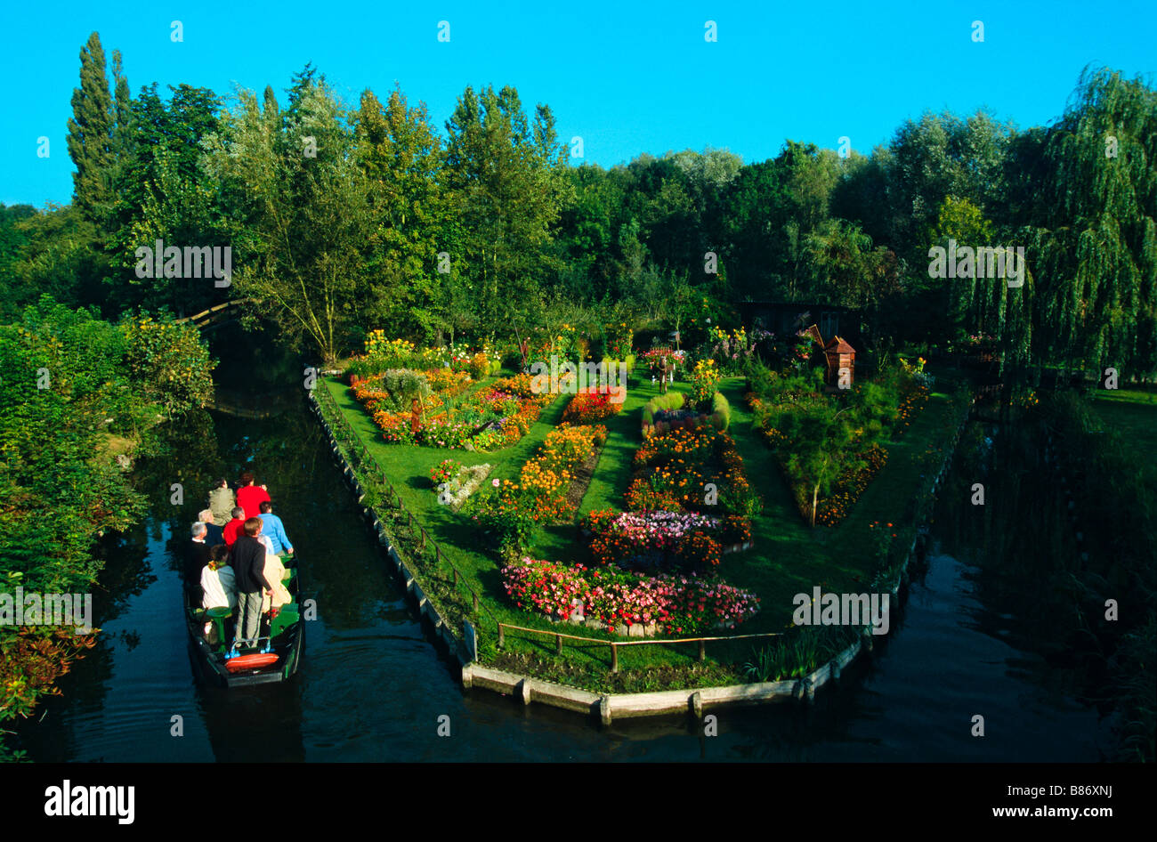 FLOATING GARDENS AMIENS SOMME PICARDY FRANCE Stock Photo Alamy