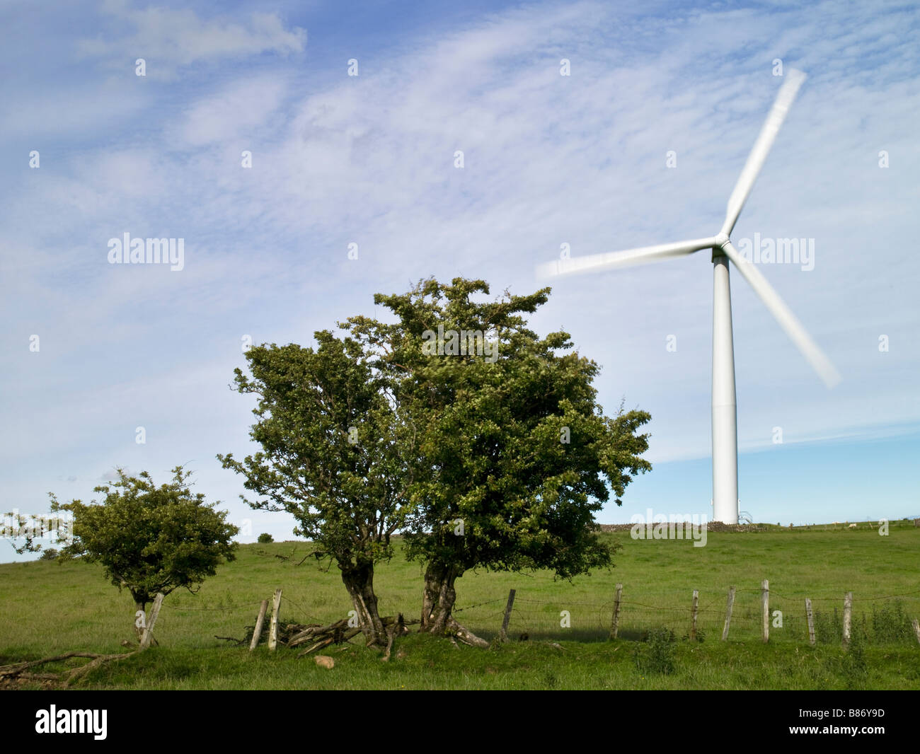 Bothel Wind farm in Cumbria, uk Stock Photo