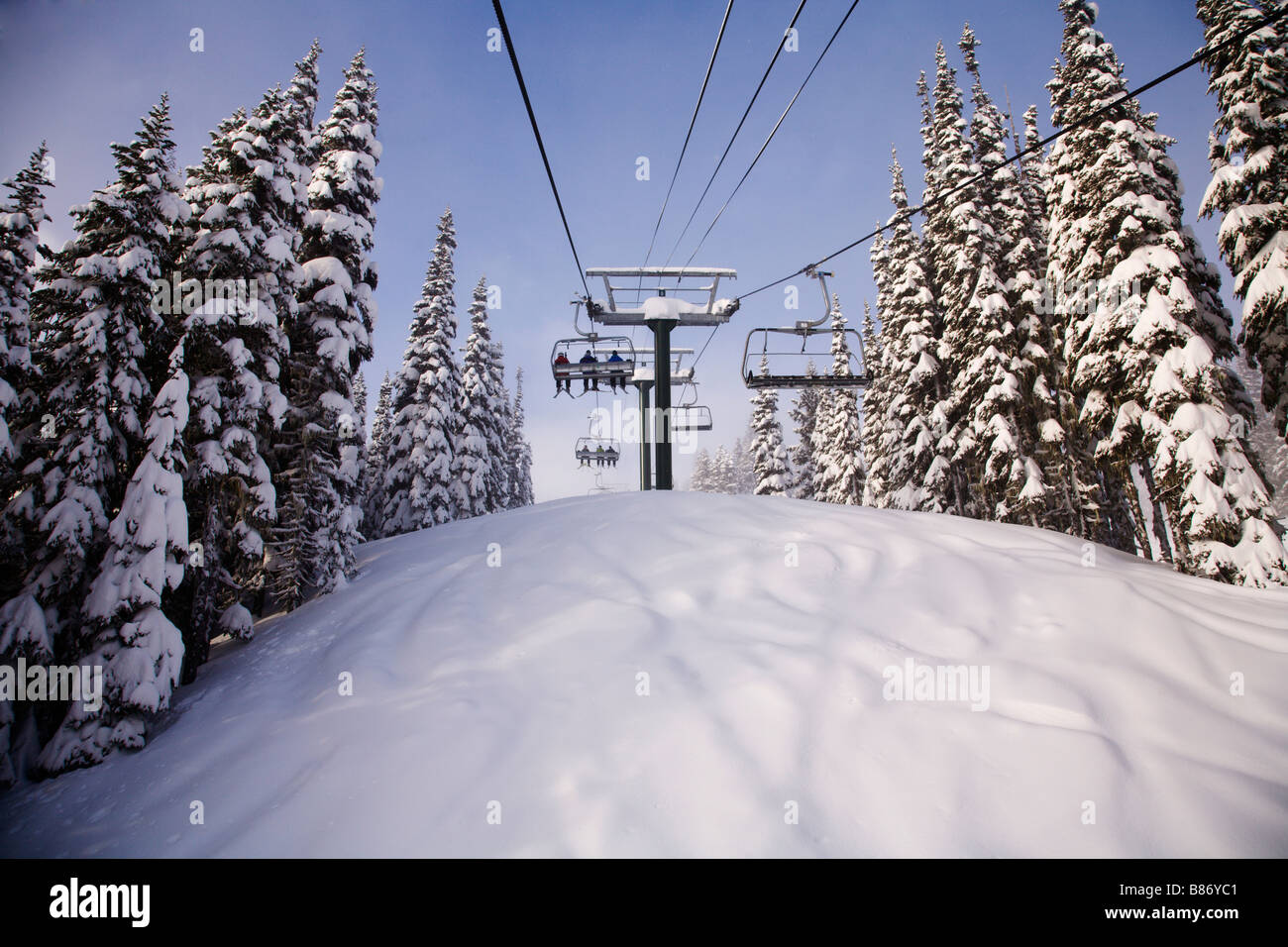Chairlift at Crystal Mountain Ski Resort, Mount Rainier National Park