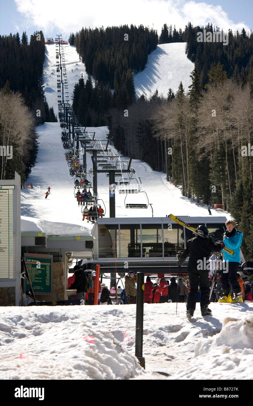 Ski Santa Fe Ski Resort, New Mexico USA Stock Photo - Alamy