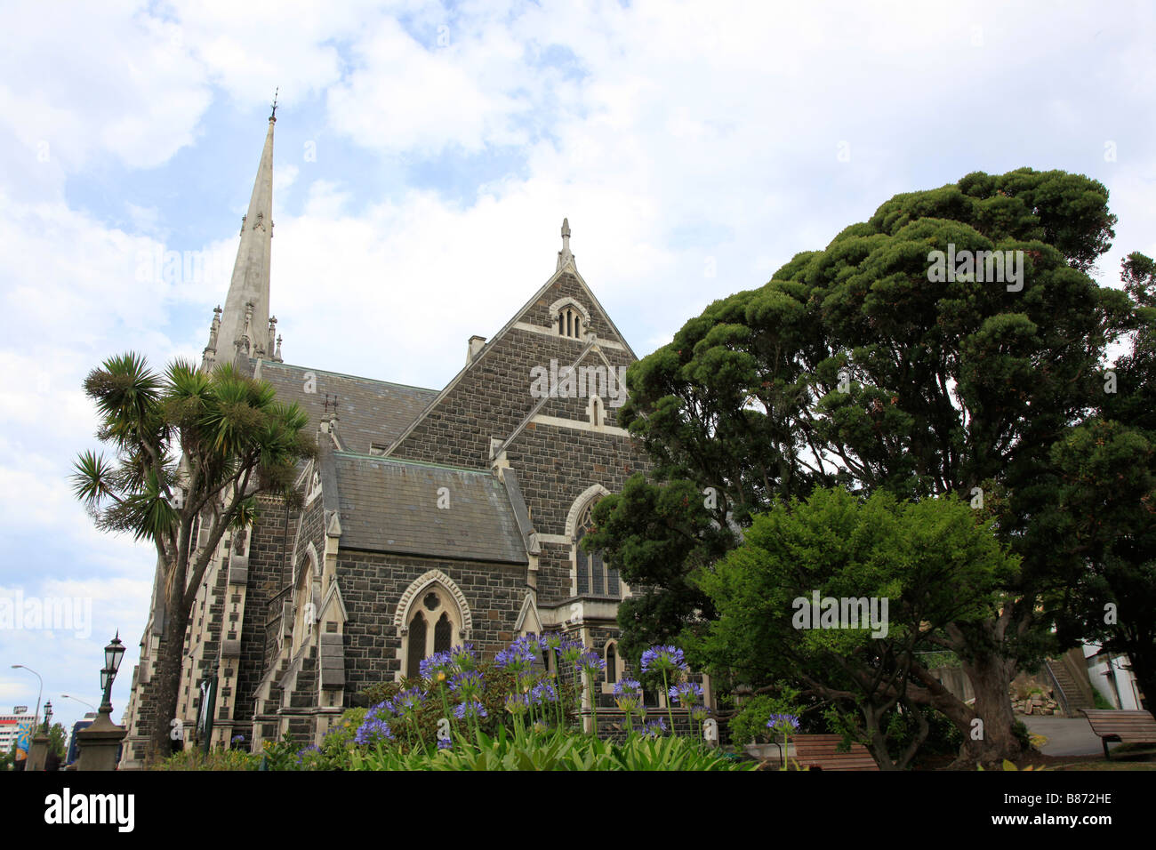 Knox Church, George Street, Dunedin, New Zealand Stock Photo