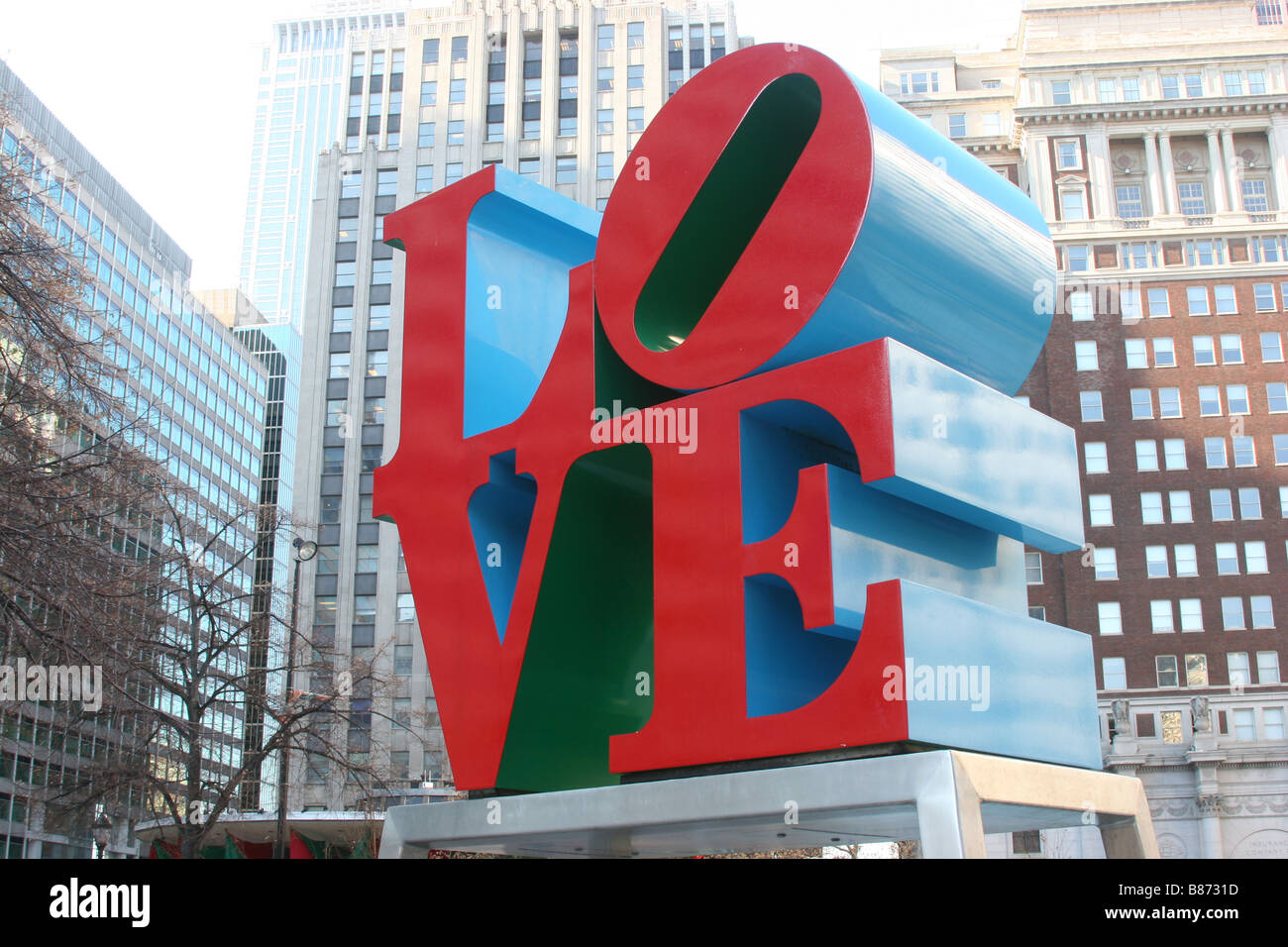 Robert Indiana "Love" sculpture at JFK Plaza in Philadelphia, Pennsylvania Stock Photo Alamy