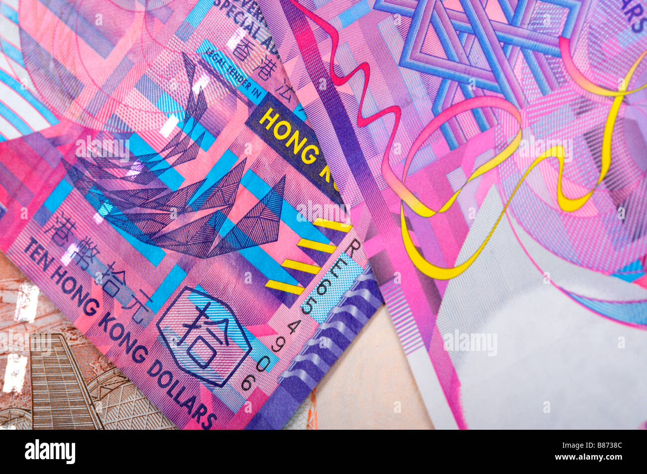 Hong Kong paper currency Stock Photo Alamy