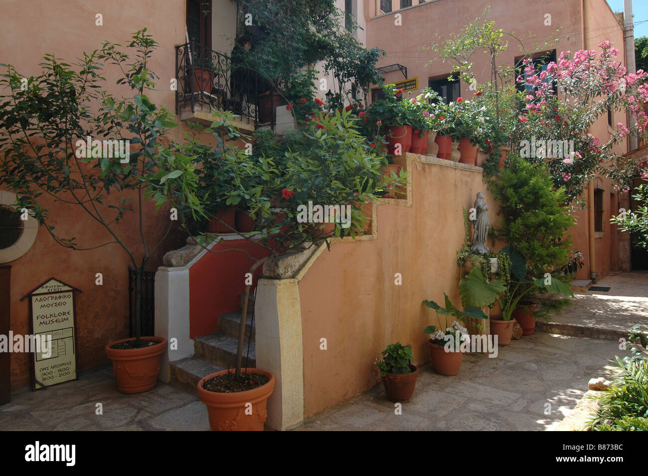 gardening scenes  Crete Greece Stock Photo