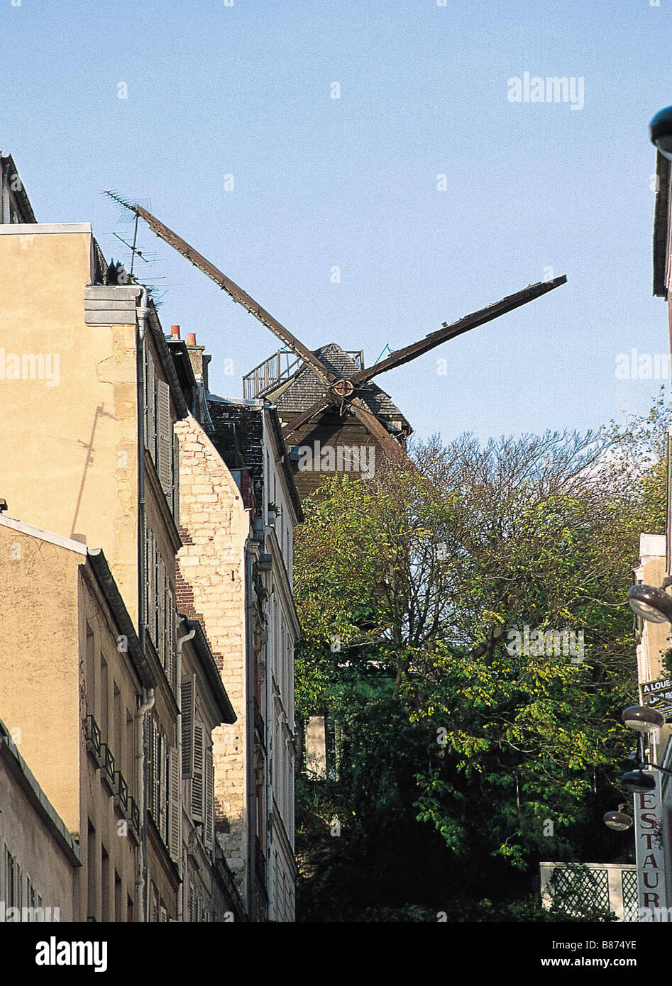 Windmill in Montmartre, Paris Stock Photo Alamy