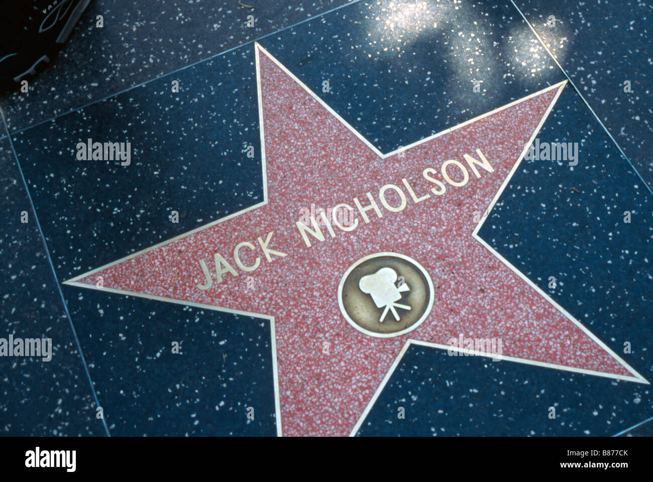 Jack Nicholson Star in Hollywood USA Stock Photo