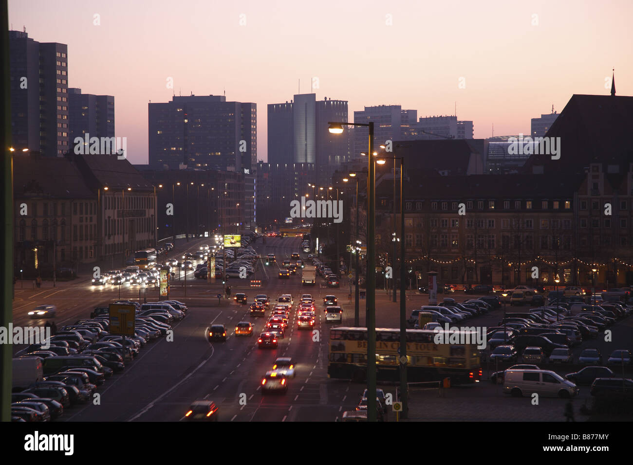 Berlin Leipziger Strasse Street Gertraudenstrasse Stock Photo - Alamy