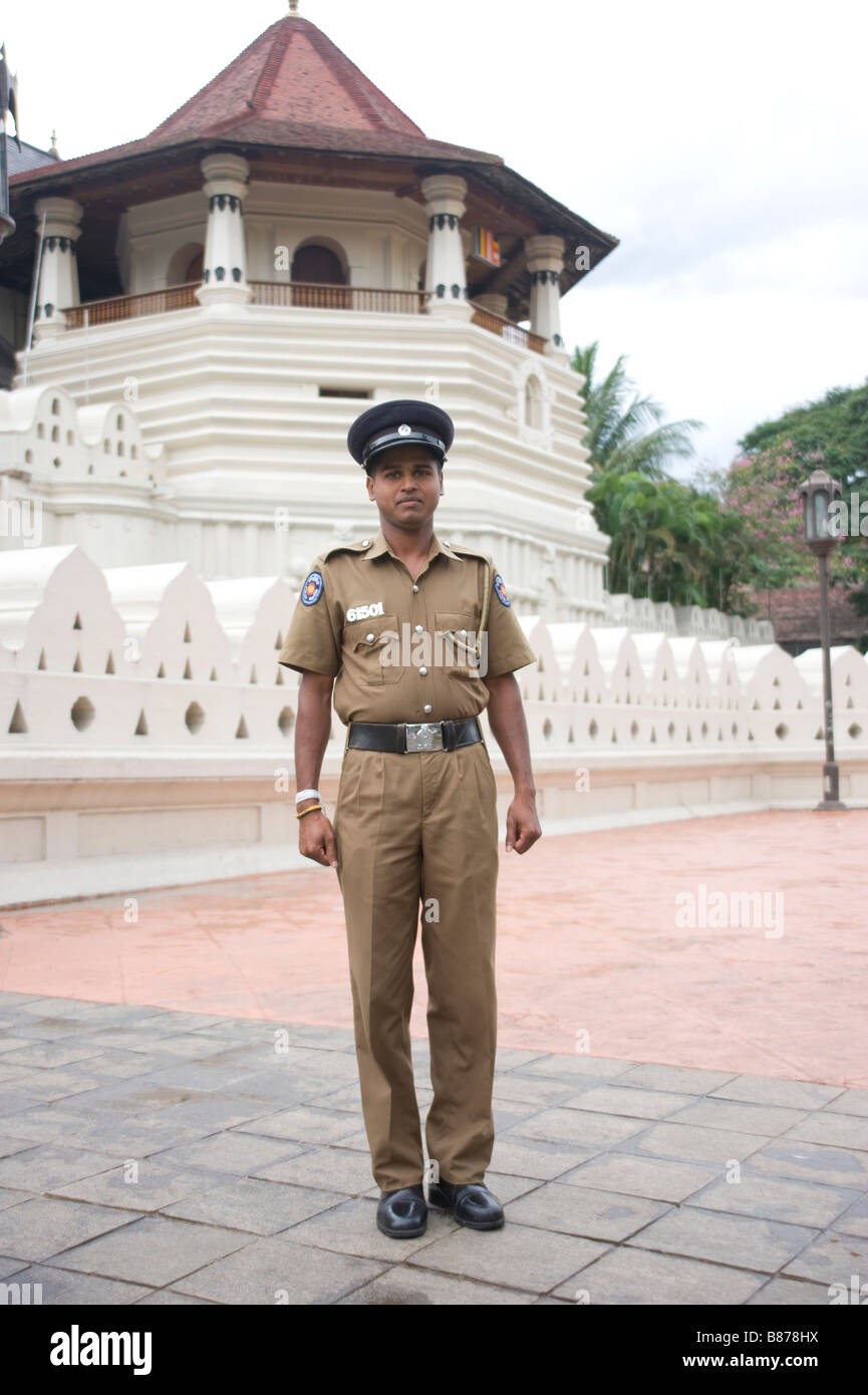 Temple security guard Kandy Sri Lanka 3697 Stock Photo Alamy