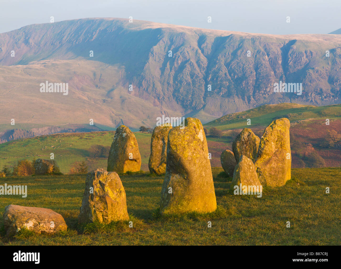 Castlerigg Stone Circle, Lake District, Cumbria, England Stock Photo