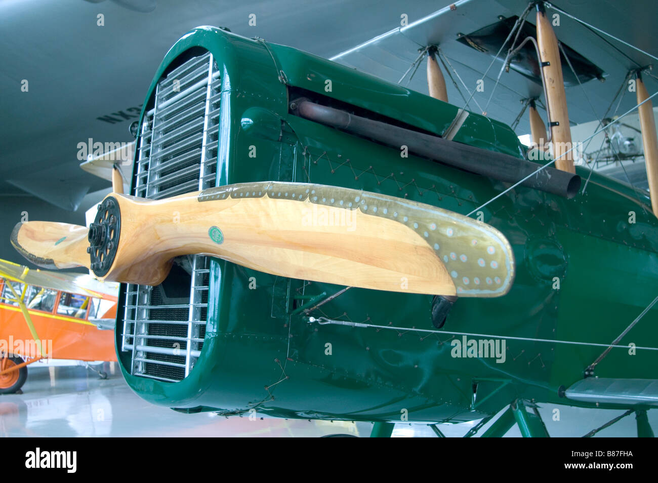 Vintage Prop Airplane Nose Engine propeller Stock Photo Alamy