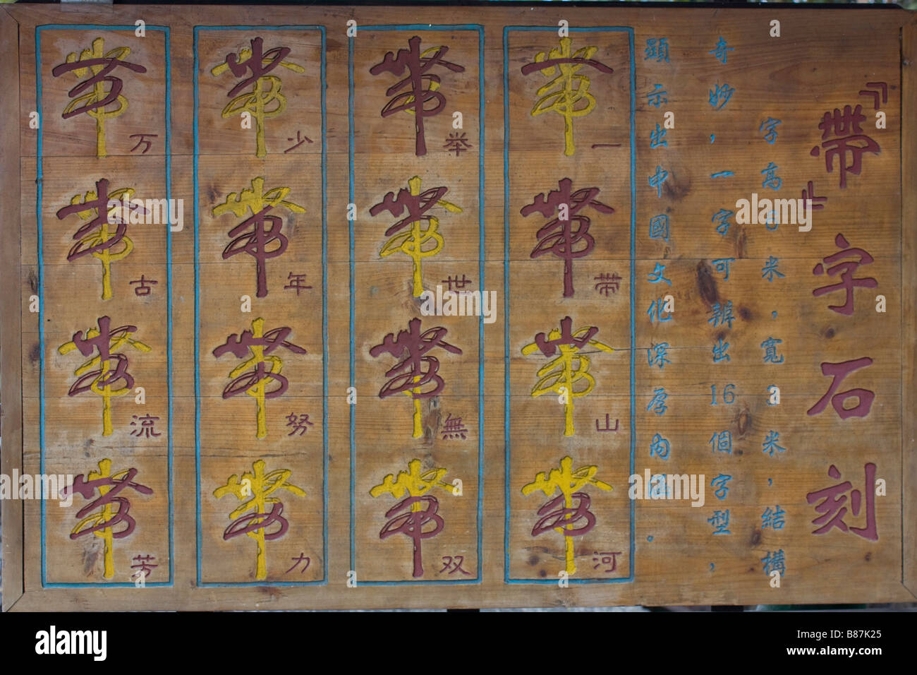 The 16 different words and meaning of chinese character "Dai Stock